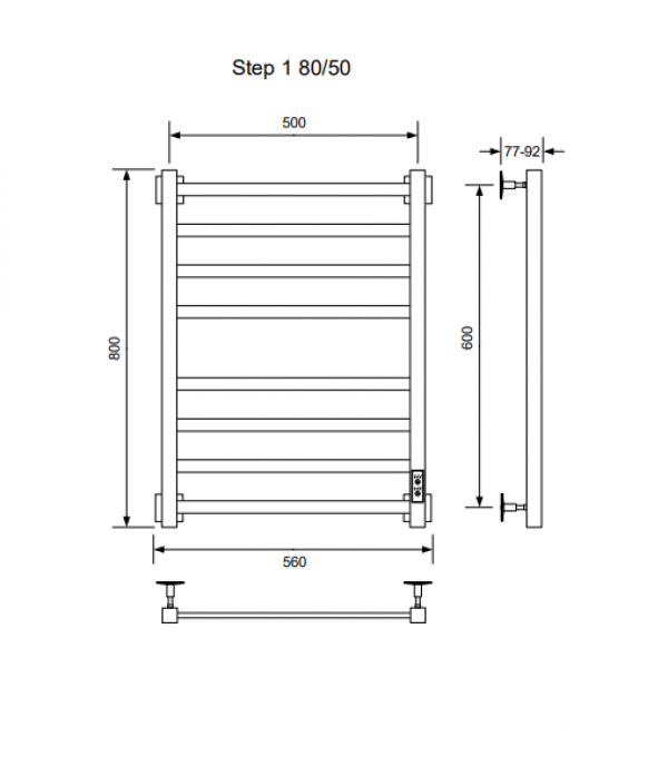 Полотенцесушитель STEP-1 U 80/50