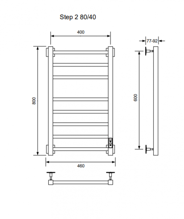 Полотенцесушитель STEP-2 80/40 U