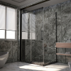 Душевой угол Veconi Premium Trento PTC-SP-40B, 1500х800x2000, черный матовый, стекло прозрачное Ника